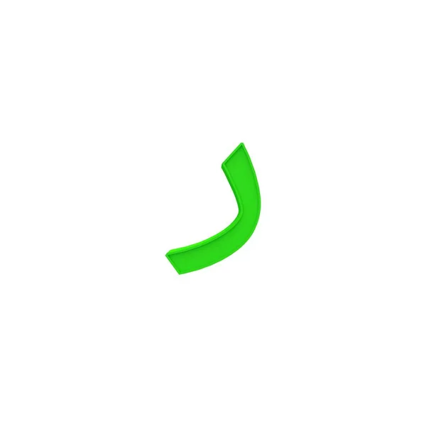 Árabe Verde Alfabeto Letra Número Diferente Estilo Volumétrica Fonte Conjunto — Fotografia de Stock