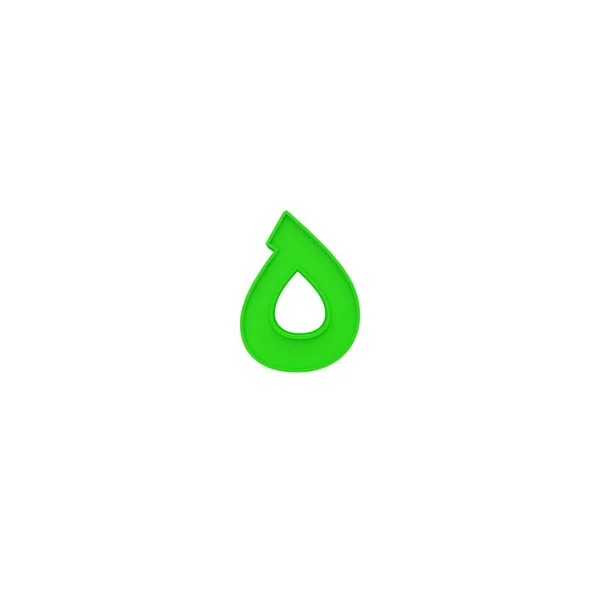 Ele Árabe Verde Alfabeto Letra Número Diferente Estilo Volumétrica Fonte — Fotografia de Stock