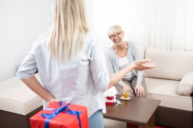 The daughter came and brought an unexpected gift