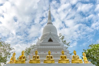 Beyaz Pagoda Wat Khao Chedi Tayland Koh Samui.