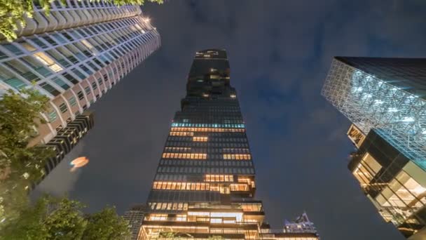 Mahanakhon az új legmagasabb épülete Bangkok, Thaiföld. Július-2018 — Stock videók
