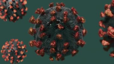 Coronavirus COVID-19 3D canlandırma 4K