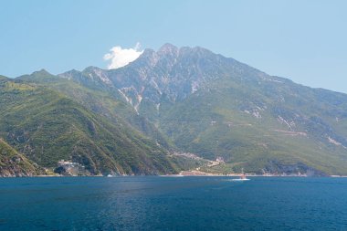 Mount Athos Yunanistan üzerinde manastır