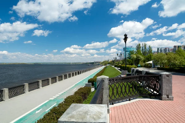 Volga River Embankment Samara — Stock Photo, Image