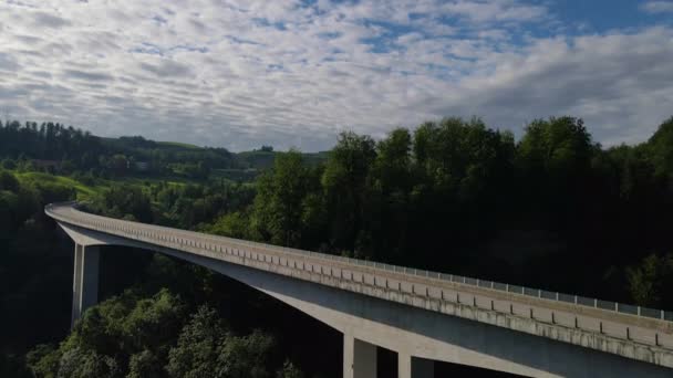 Dos Puentes Sobre Río Lorze Zug Suiza — Vídeos de Stock