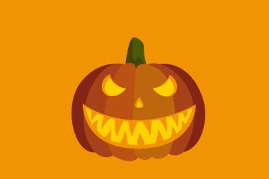 Cadılar Bayramı grafiği, Cadılar Bayramı arkaplanı, turuncu, siyah ve fotokopi alanı olan balkabağı