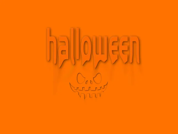 Grafica Halloween Sfondo Halloween Arancione Nero Con Zucca Con Spazio — Foto Stock