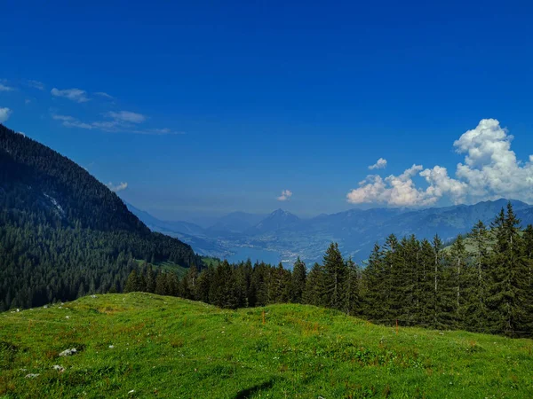 Pohled Alpy Sarnenu Švýcarsku — Stock fotografie