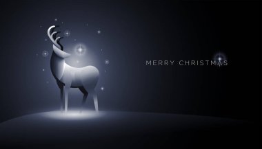 Soyut geyik illüstrasyon vektör. Öğeleri ayrı ayrı vektör dosyası içinde katmanlı. 