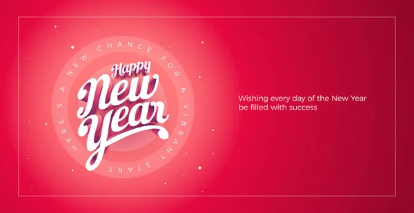 Vector Happy New Year Custom Hand Lettering Typographic Design 요소들은 — 스톡 벡터