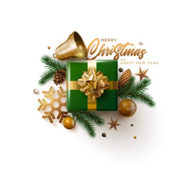 Mutlu Noeller ve Yeni Yıl tebrik kartı tasarımı.