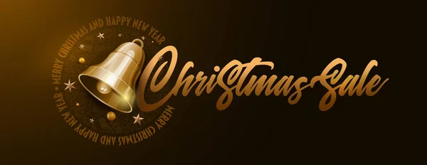 Chrstmas sale graphic design template. — 스톡 벡터