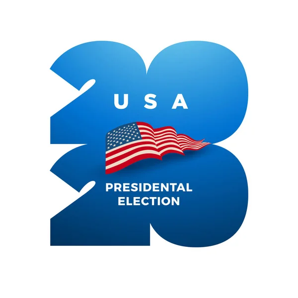 Omröstning 2020 Usa Typografisk Vektordesign Debatt Usa Presidentval Utformning Röstningen — Stock vektor