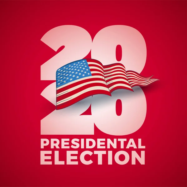 Vote 2020 Usa Diseño Tipográfico Vectorial Debate Los Estados Unidos — Vector de stock