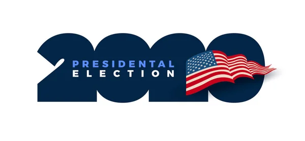Голосование 2020 Сша Типографический Векторный Дизайн Дебаты Выборам Президента Сша Лицензионные Стоковые Иллюстрации