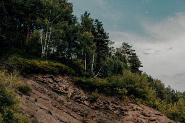Sibirya manzaraları doğada gün batımları