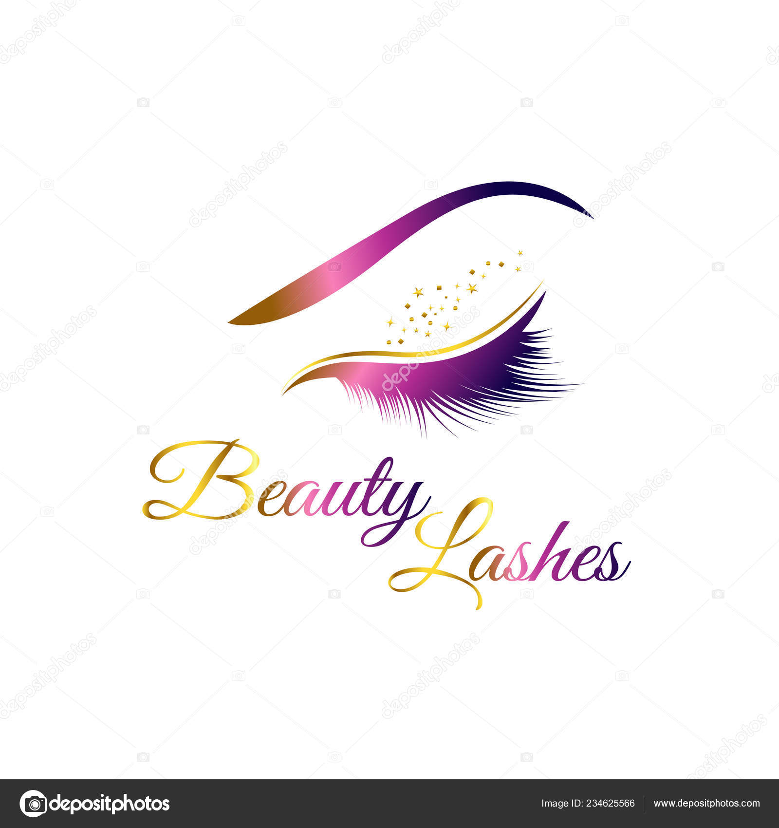 Beauty Cosmetic Eye Lashes Logo Symbol Icon Stock Vector by ©logomills  234625566, image size:1600x1700