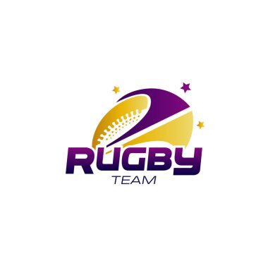 Soyut Rugby takım Logo sembol kavramı