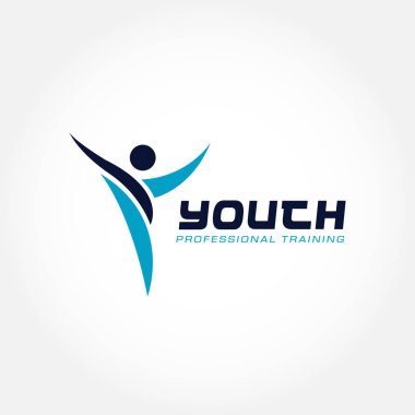 Gençlik profesyonel program Logo sembol eğitim