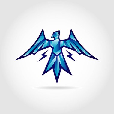 Gök gürültüsü kuş Logo simge