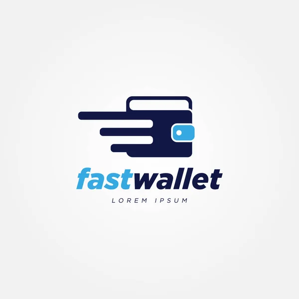 Символ Логотипа Digital Fast Payment Wallet — стоковый вектор