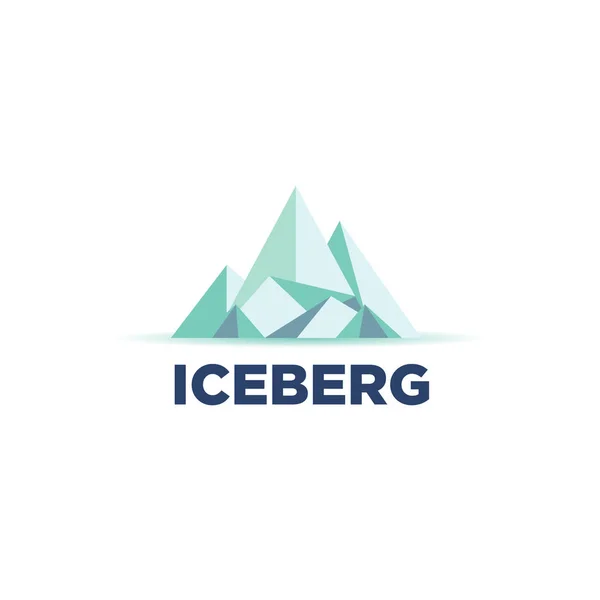 Cool Iceberg Logo Szimbólum — Stock Vector