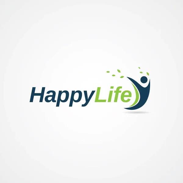 Happy Life İnsanlar Logo Sembolü