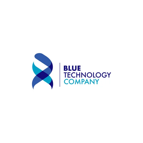 Blue Ribbon Dna teknolojisi Logo simge