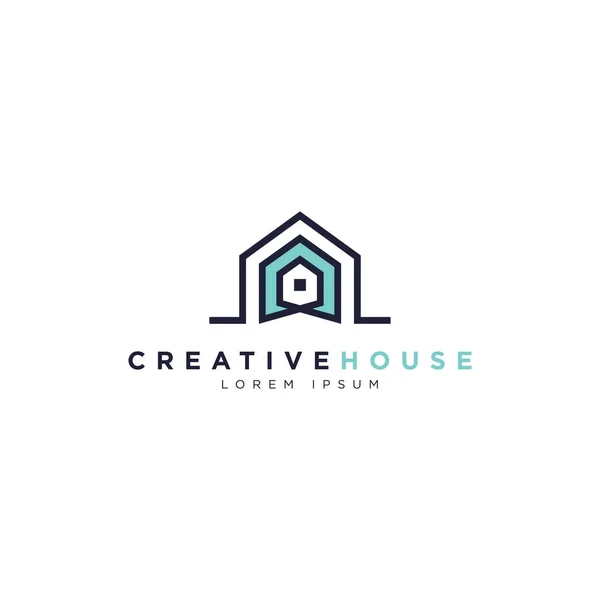 Символ Логотипа Creative Simple House — стоковый вектор