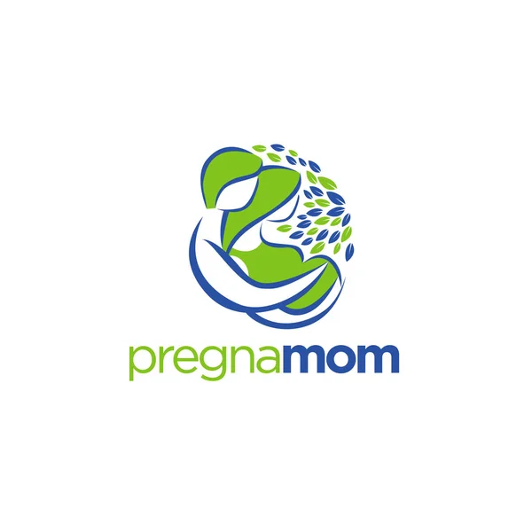 Icono Del Símbolo Del Logotipo Embarazada — Archivo Imágenes Vectoriales
