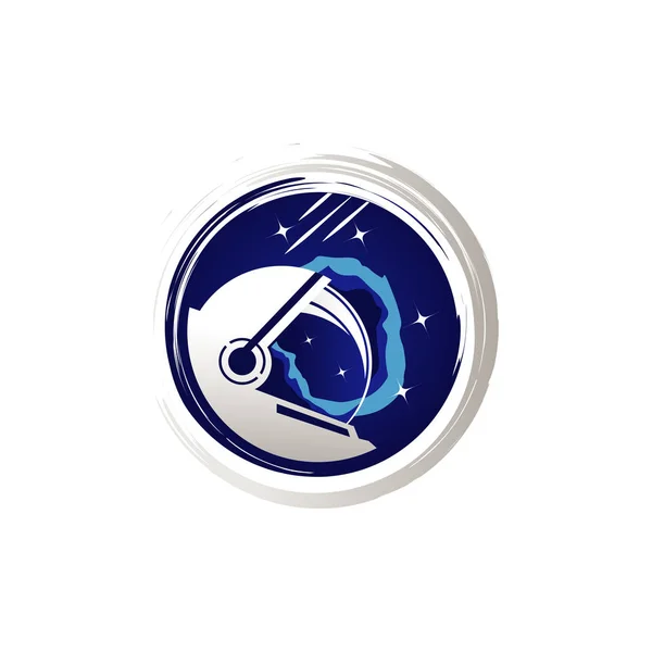 Astronot uzay illüstrasyon Logo simge