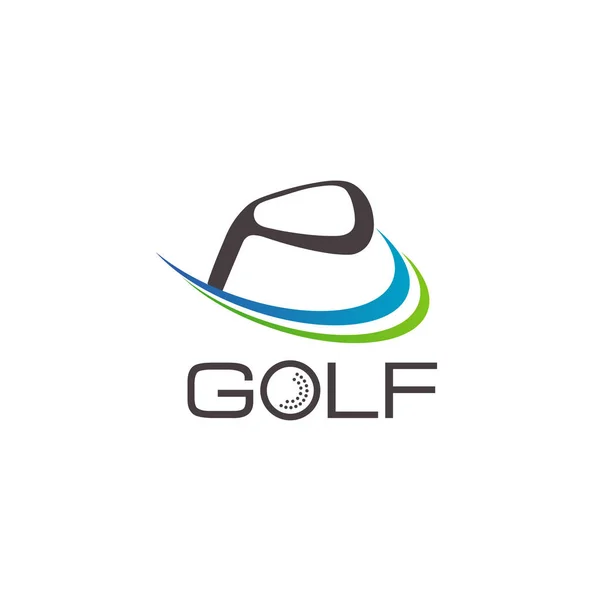 Ícone Símbolo Logotipo Golfe —  Vetores de Stock