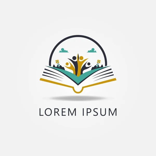 Eğitim Kitabı Logosu Sembol Simgesini İmzala