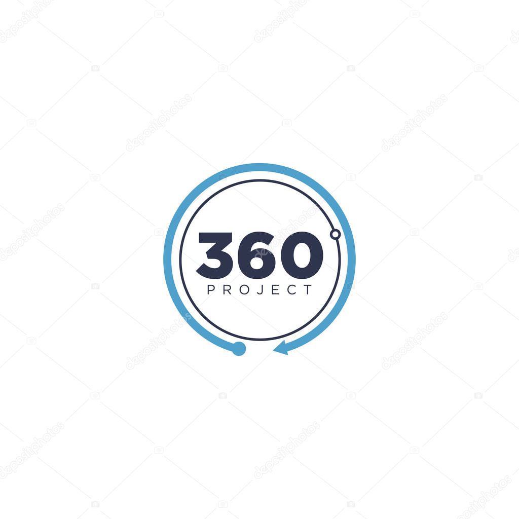 Simple 360 Circle Project Logo