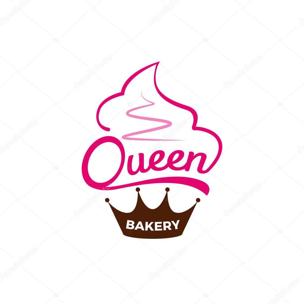 Queen Bakery Logo Symbol