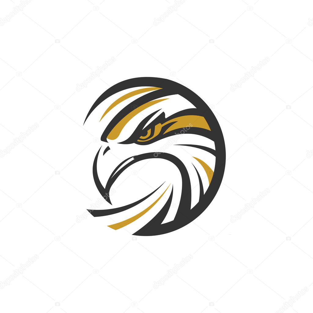 Circle Eagle Sea Hawk Logo Symbol