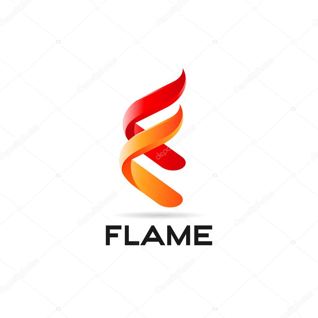 Flame 3D Logo Design