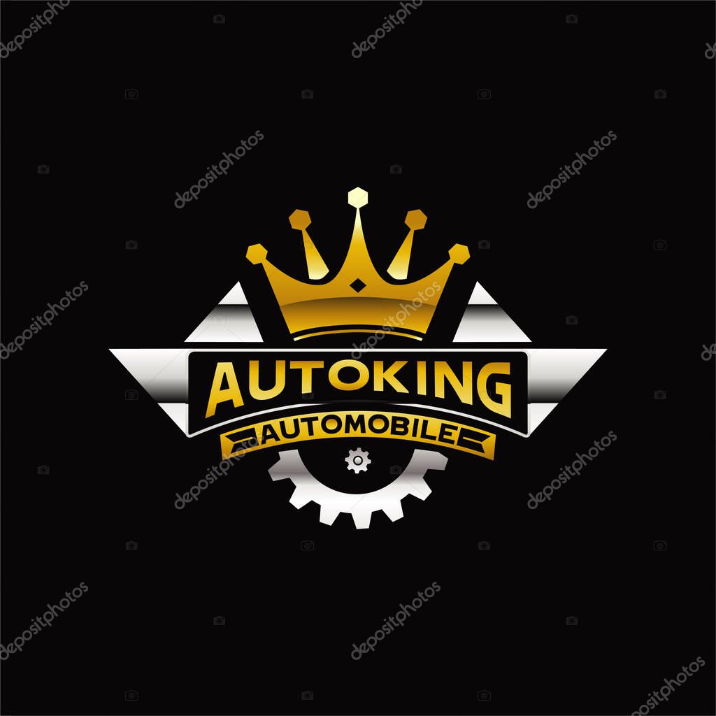 King Automobile Logo Sign Symbol Icon