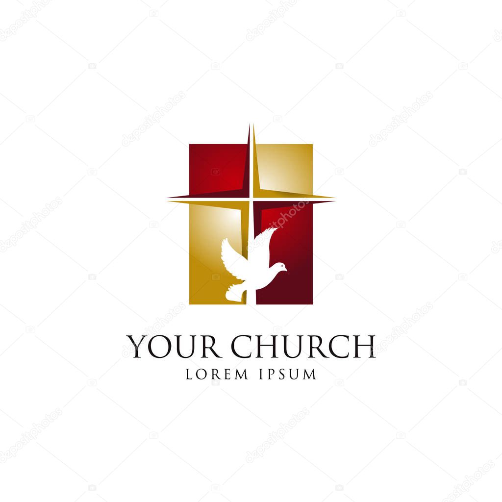Holy Church Window Logo Sign Symbol Icon
