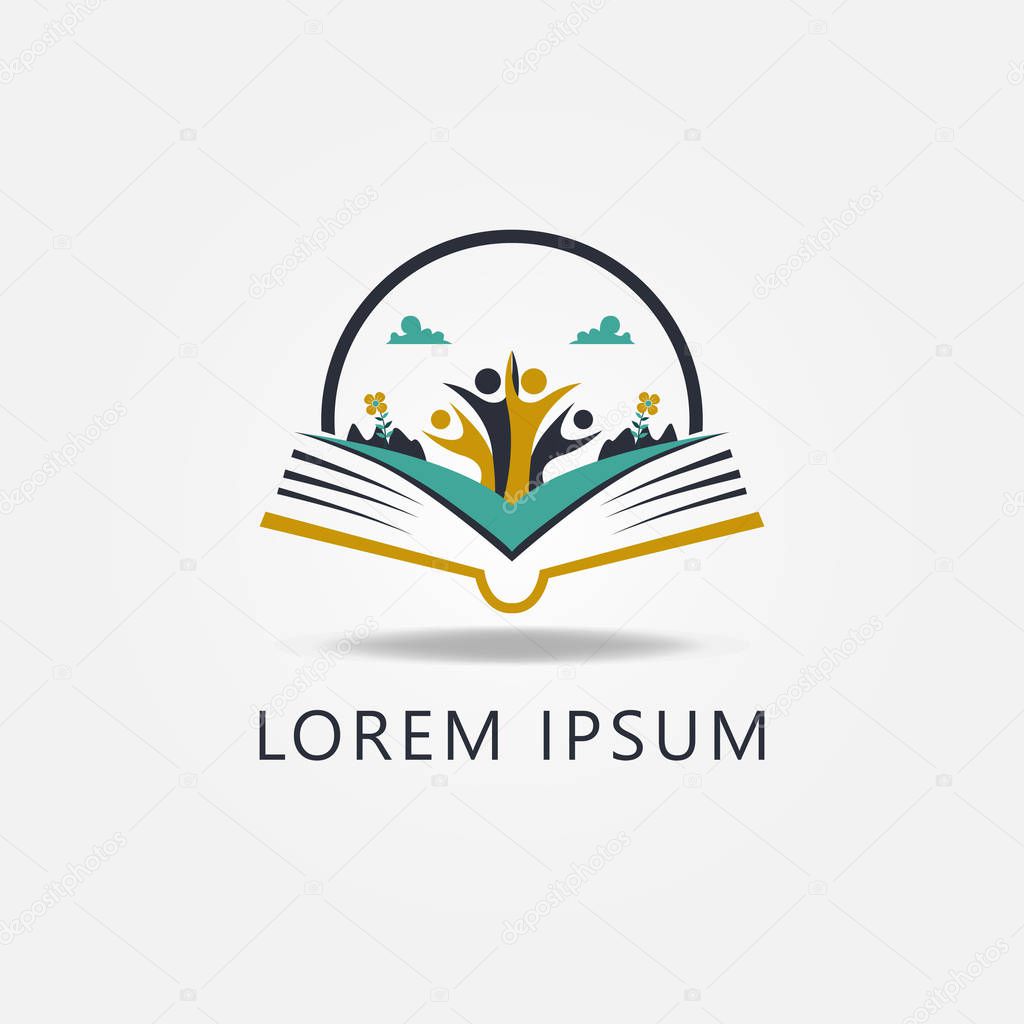 Education Book Logo Sign Symbol Icon