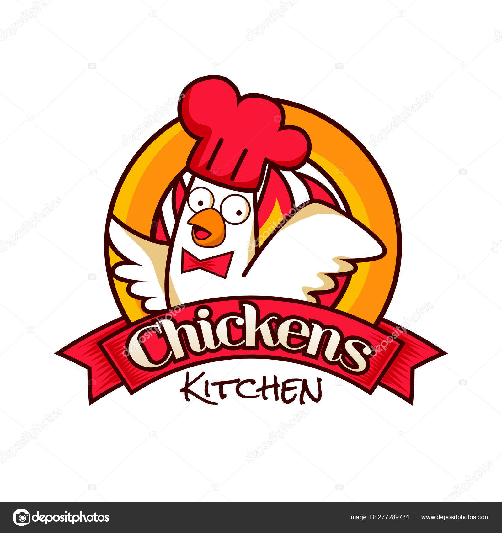 Chicken Kitchen Restaurant Logo SymbolPrint Stock Vector Image by  ©logomills #277289734