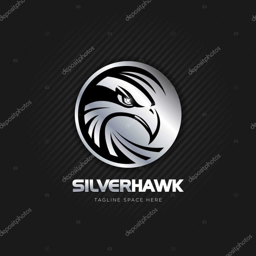Silver Hawk Emblem Logo Sign Symbol Icon