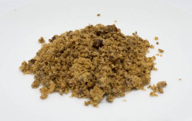 Beyaz zemin üzerine - Vietnamca tuz tuzlu karides