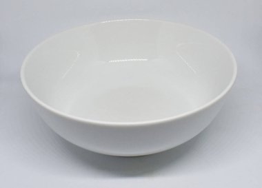 Arka plan beyaz porselen kase