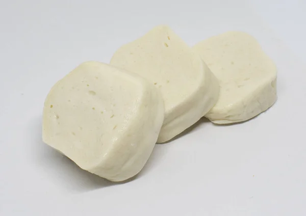 Gelbschwanz Wels Tofu Auf Weißem Hintergrund — Stockfoto