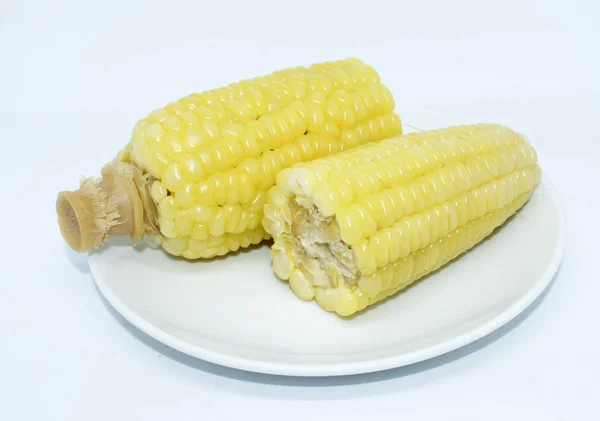 배경에 Corncob — 스톡 사진