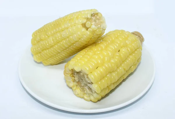 배경에 Corncob — 스톡 사진