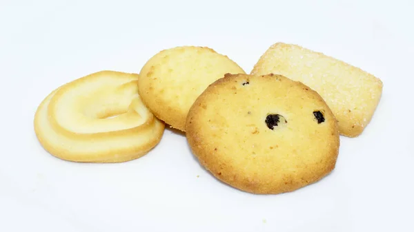 Солодке Масло Печиво Фоні — стокове фото