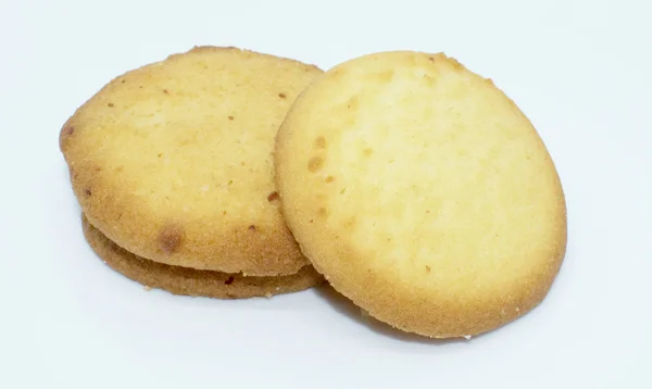 Sladký Máslo Cookies Pozadí — Stock fotografie