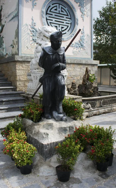 Scénérie Nang Temple Linh Ung Statue Son Wukong — Photo